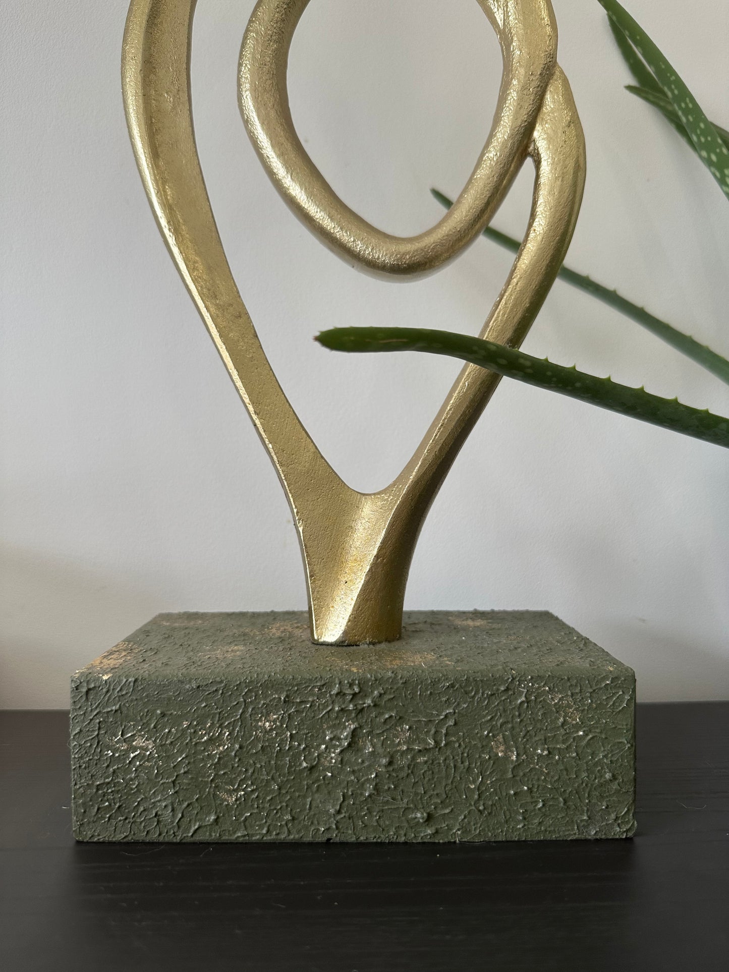 Green Sculpture Hand Painted Ornament