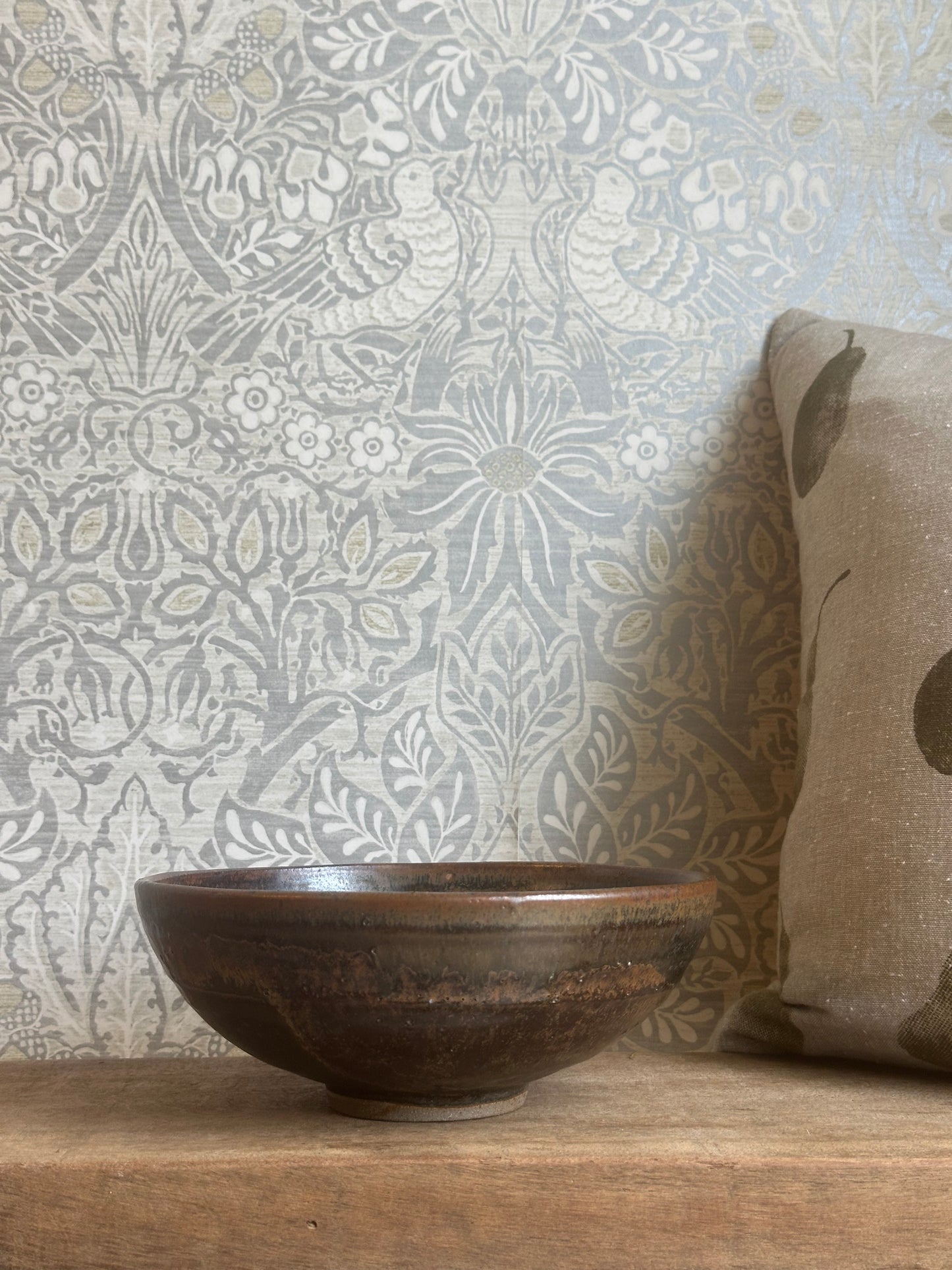 Rustic Brown Pottery Bowl