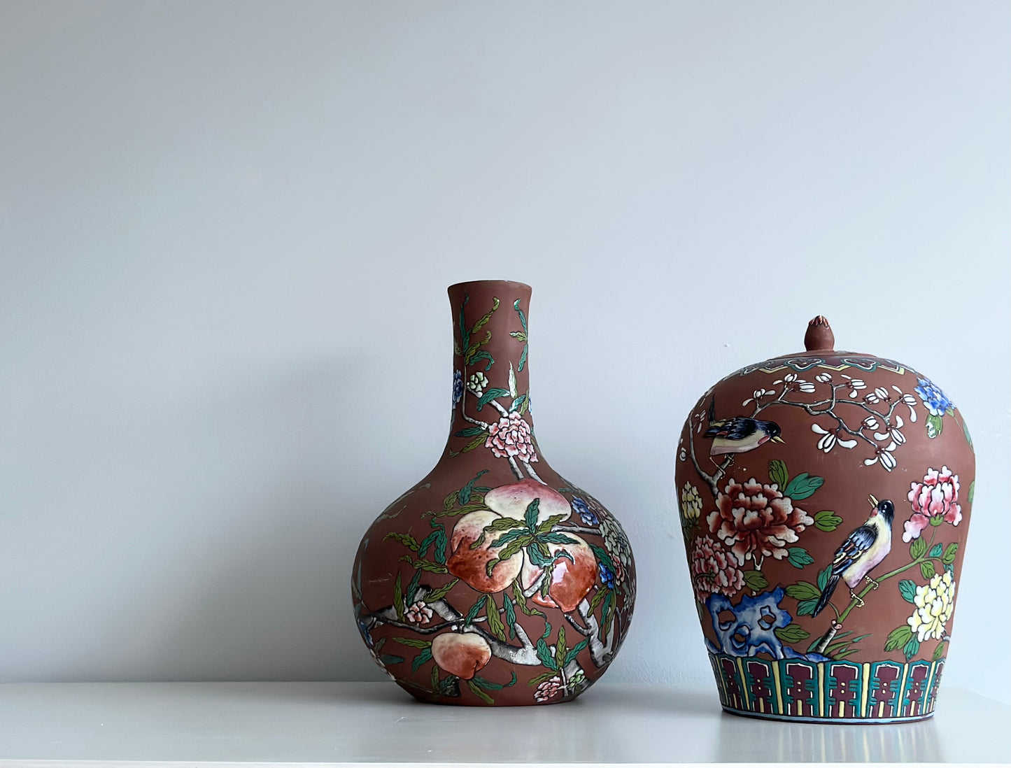 Japanese Water Garden Terracotta Vase