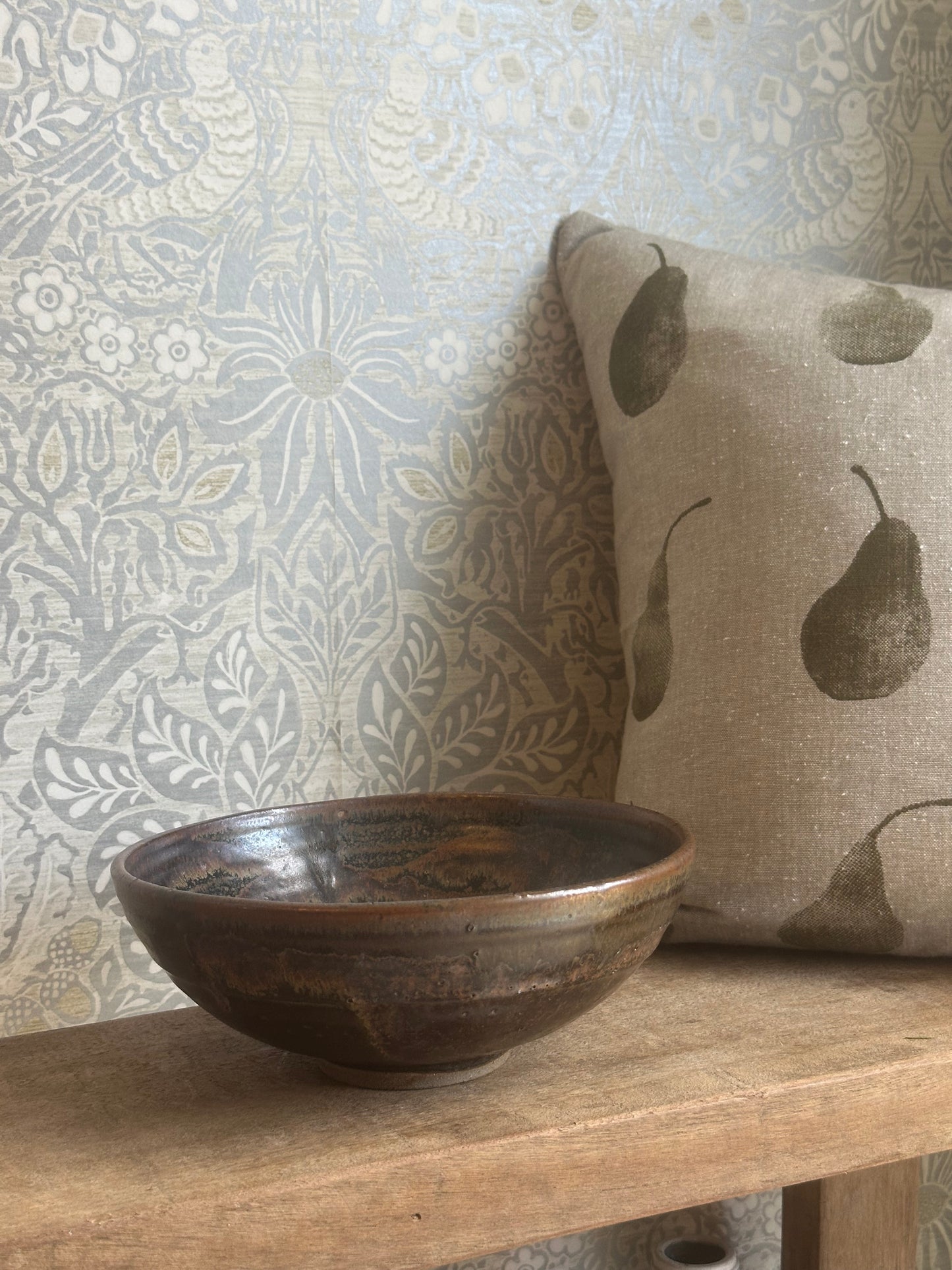 Rustic Brown Pottery Bowl