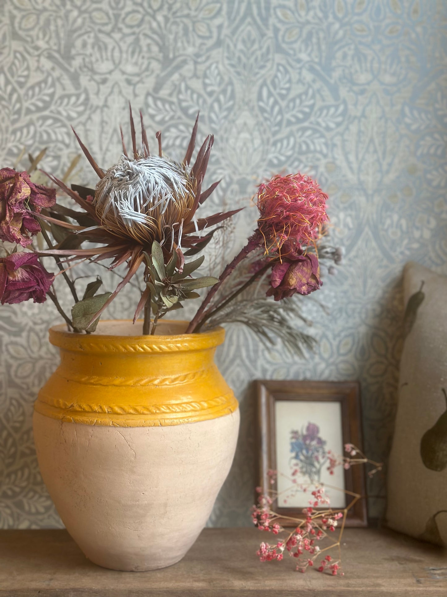Rustic Yellow Terracotta Vase