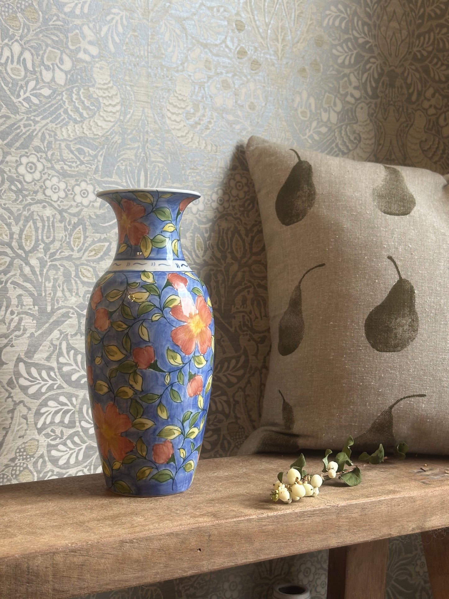 Vintage Flower Ceramic Vase