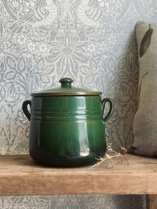 Vintage French Terracotta Cooking Pot