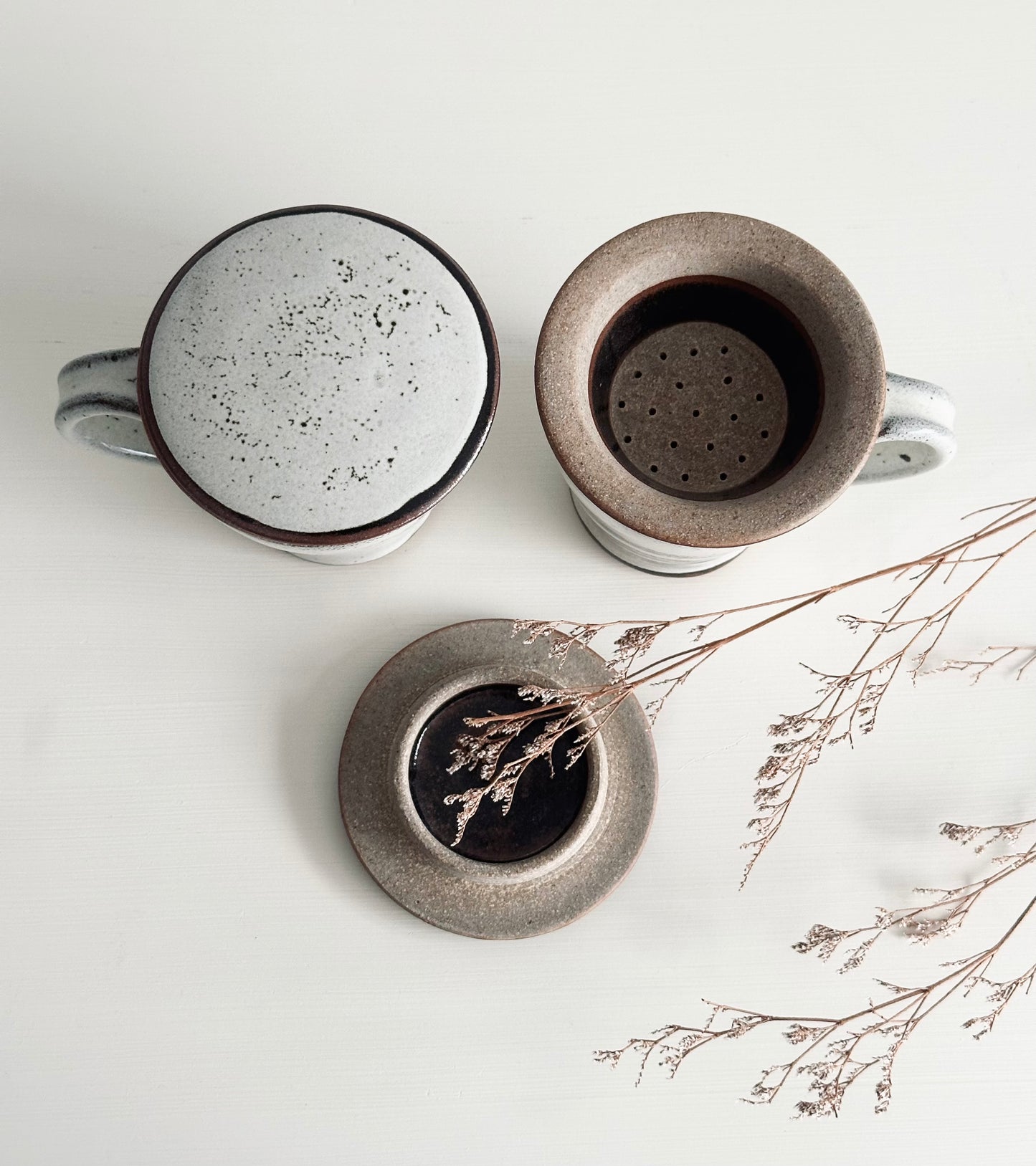 Chai Cup and Strainer Set-Tawny