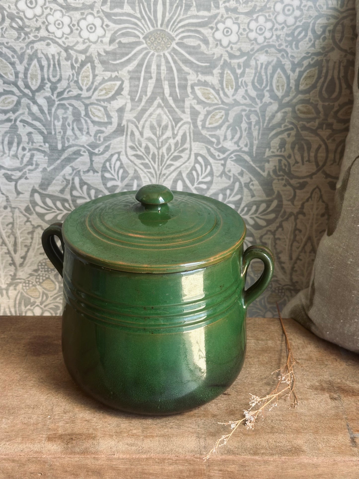 Vintage French Terracotta Cooking Pot