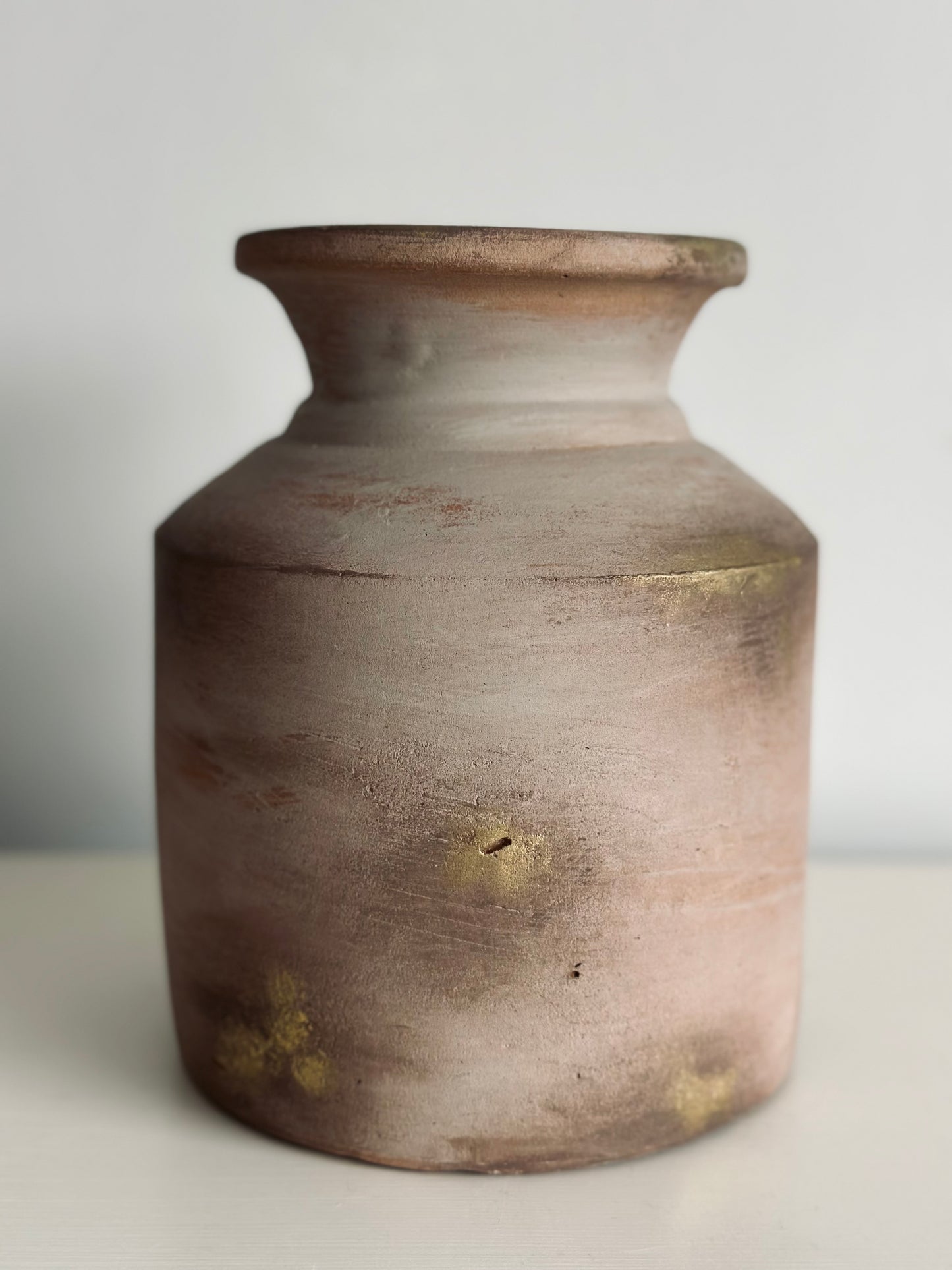 Terracotta Ink Well Vase