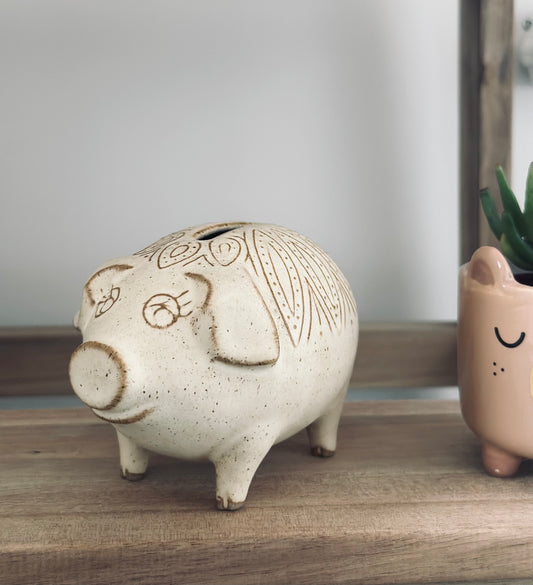 Vintage Small Money Box Pig