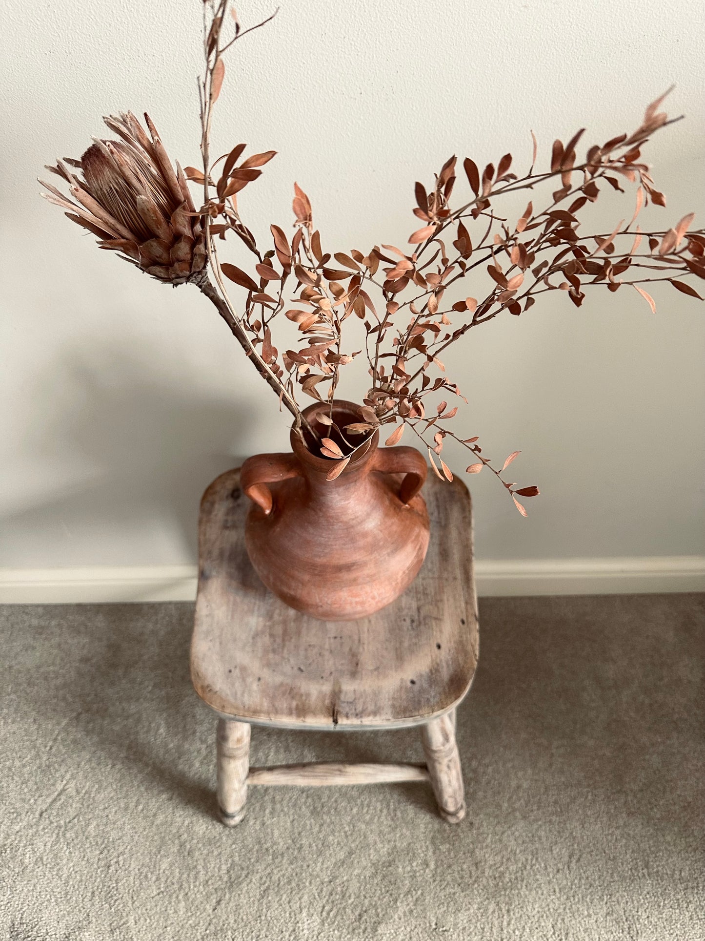 Rustic Styling Wooden Stool