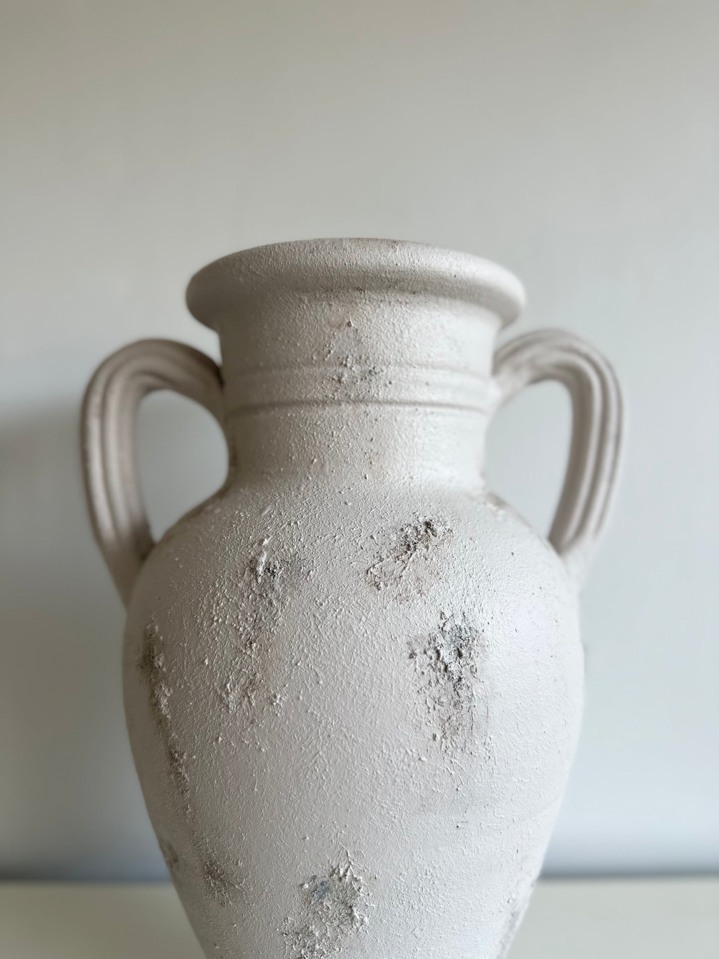 Rustic Cream Contemporary Vase