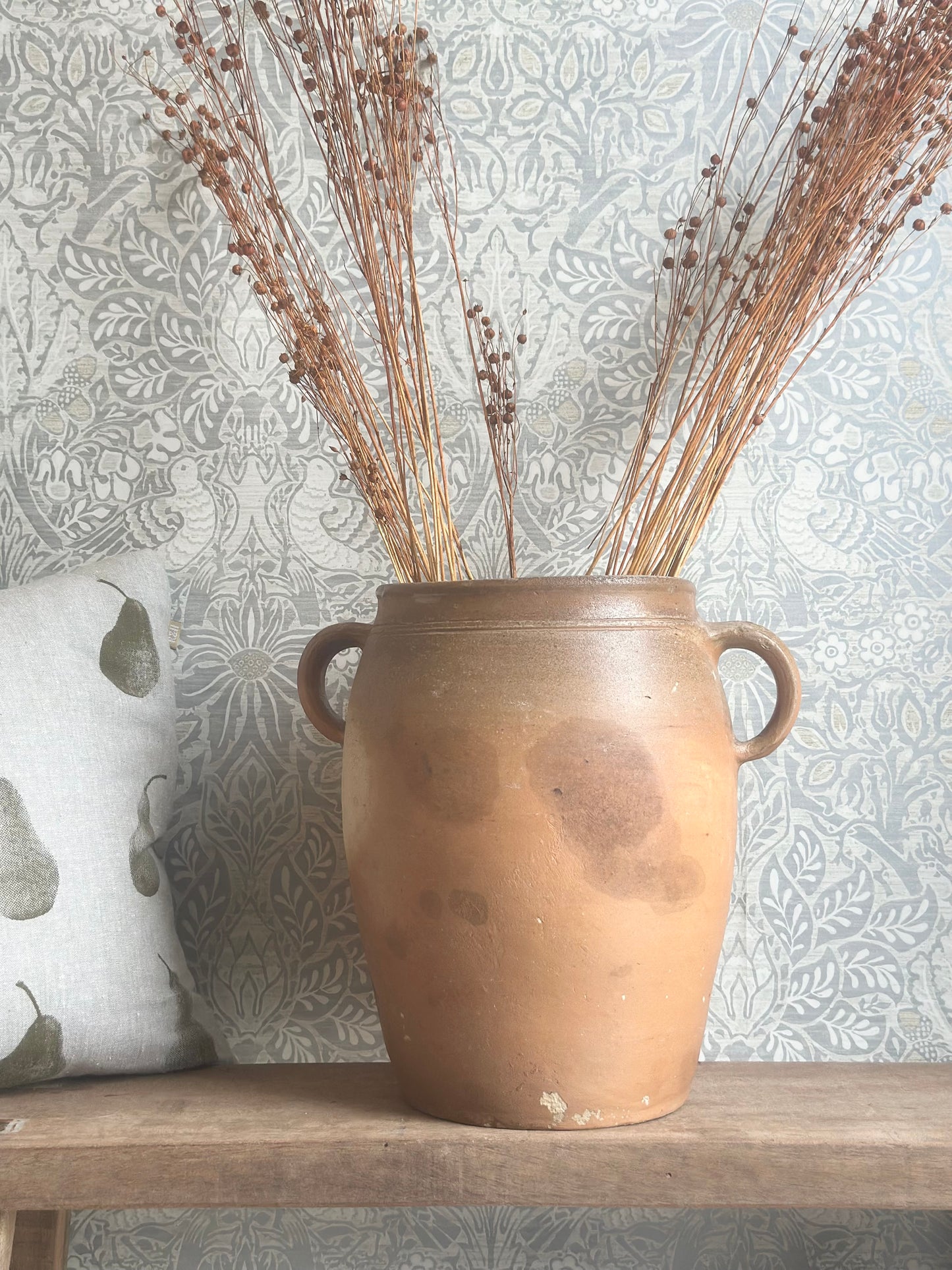 Large French Terracotta Confit Pot