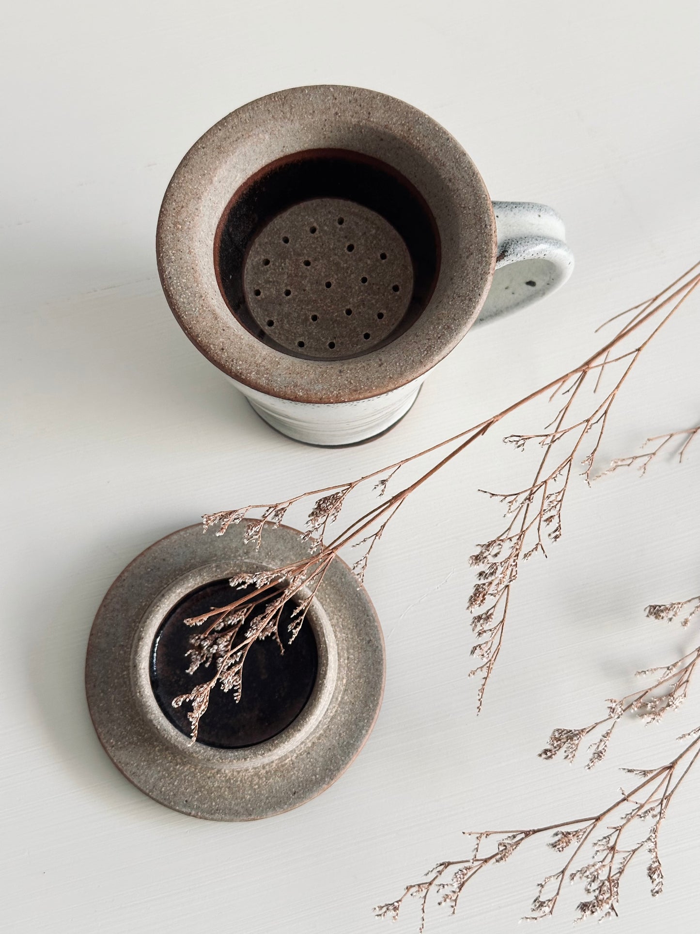 Chai Cup and Strainer Set-Tawny