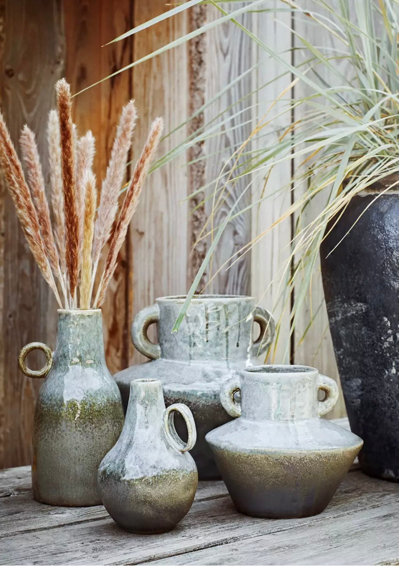 Stoneware Liquen medium size vase