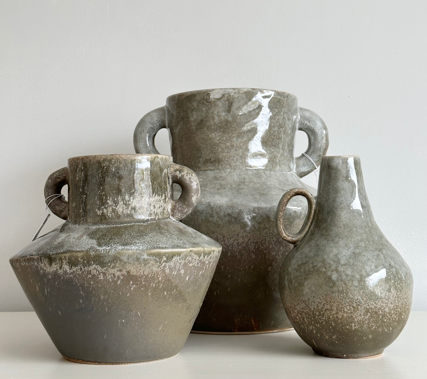 Stoneware Liquen medium size vase