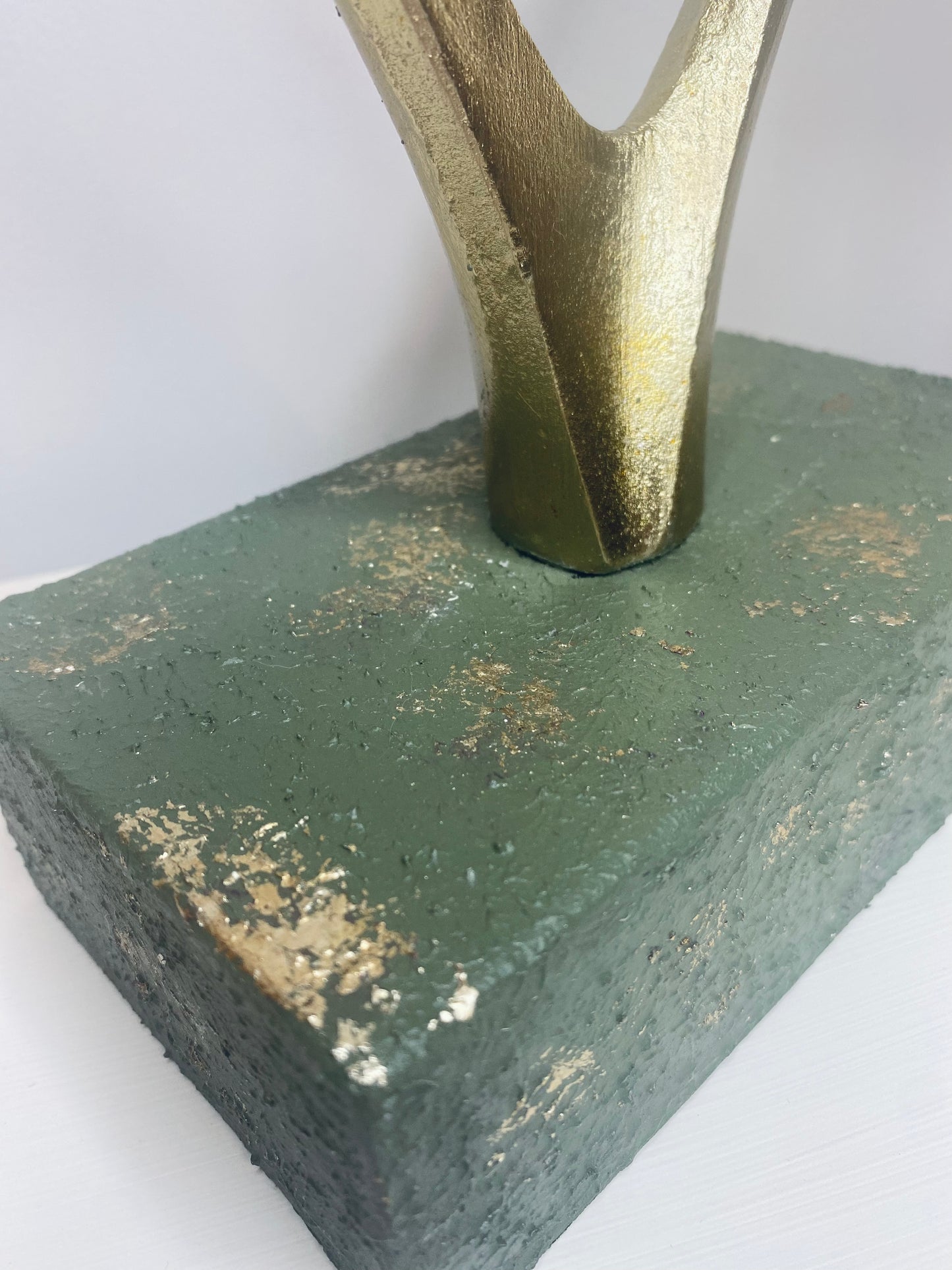 Art Deco Green and Gold Ornament