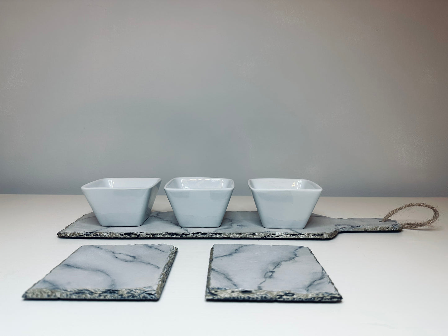 Marble Design Slate Tray