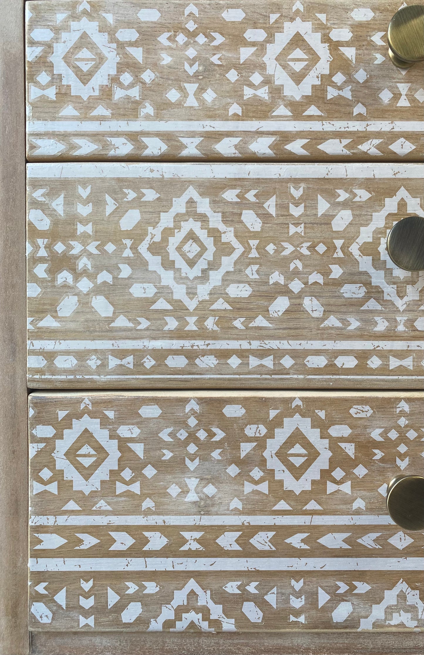 Raw Wood Boho Lebus Set of Drawers