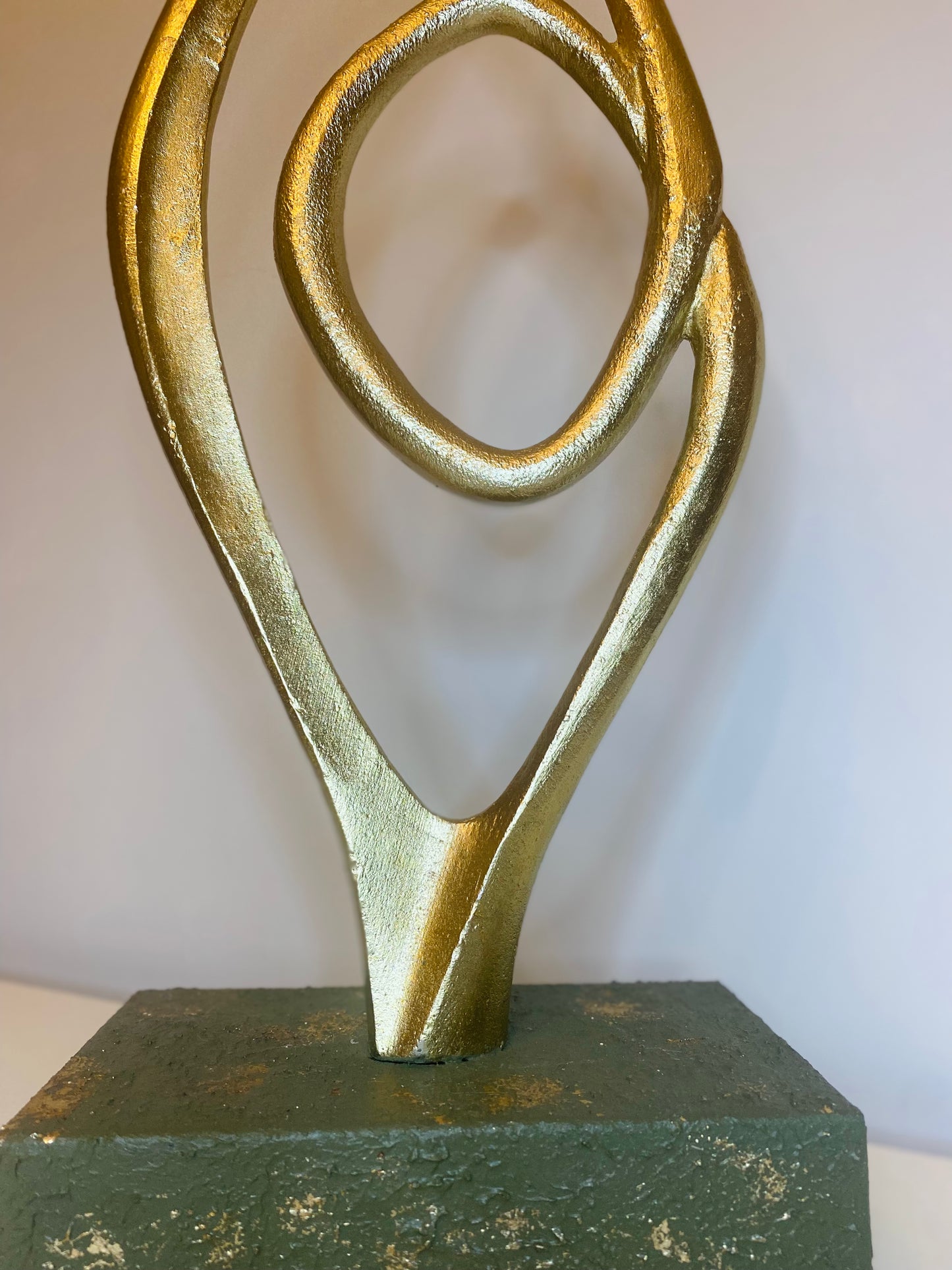 Art Deco Green and Gold Ornament