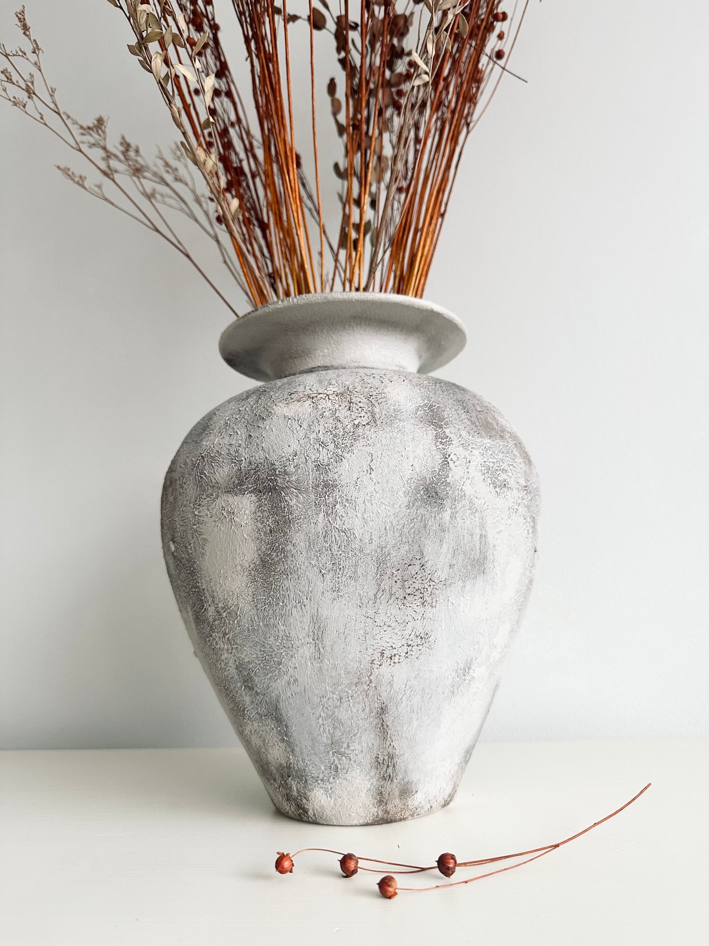 Stone Effect Medium Vase