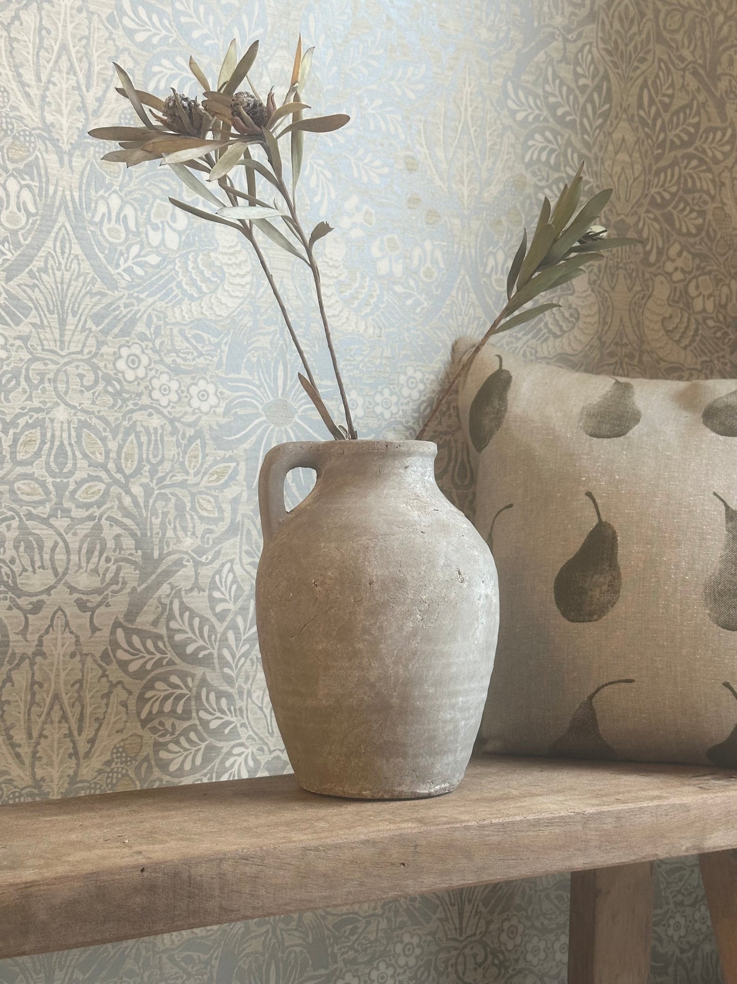 Rustic Medium Stone Jug Vase