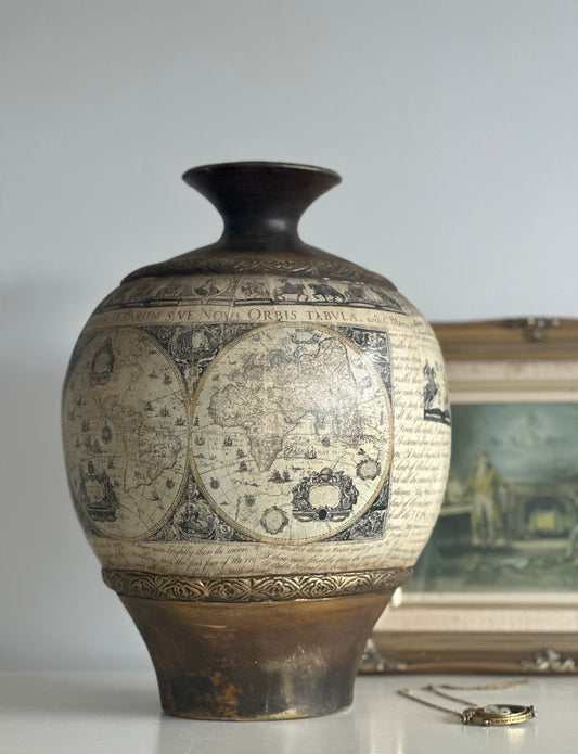 Greek Inspired Unique Script Vase