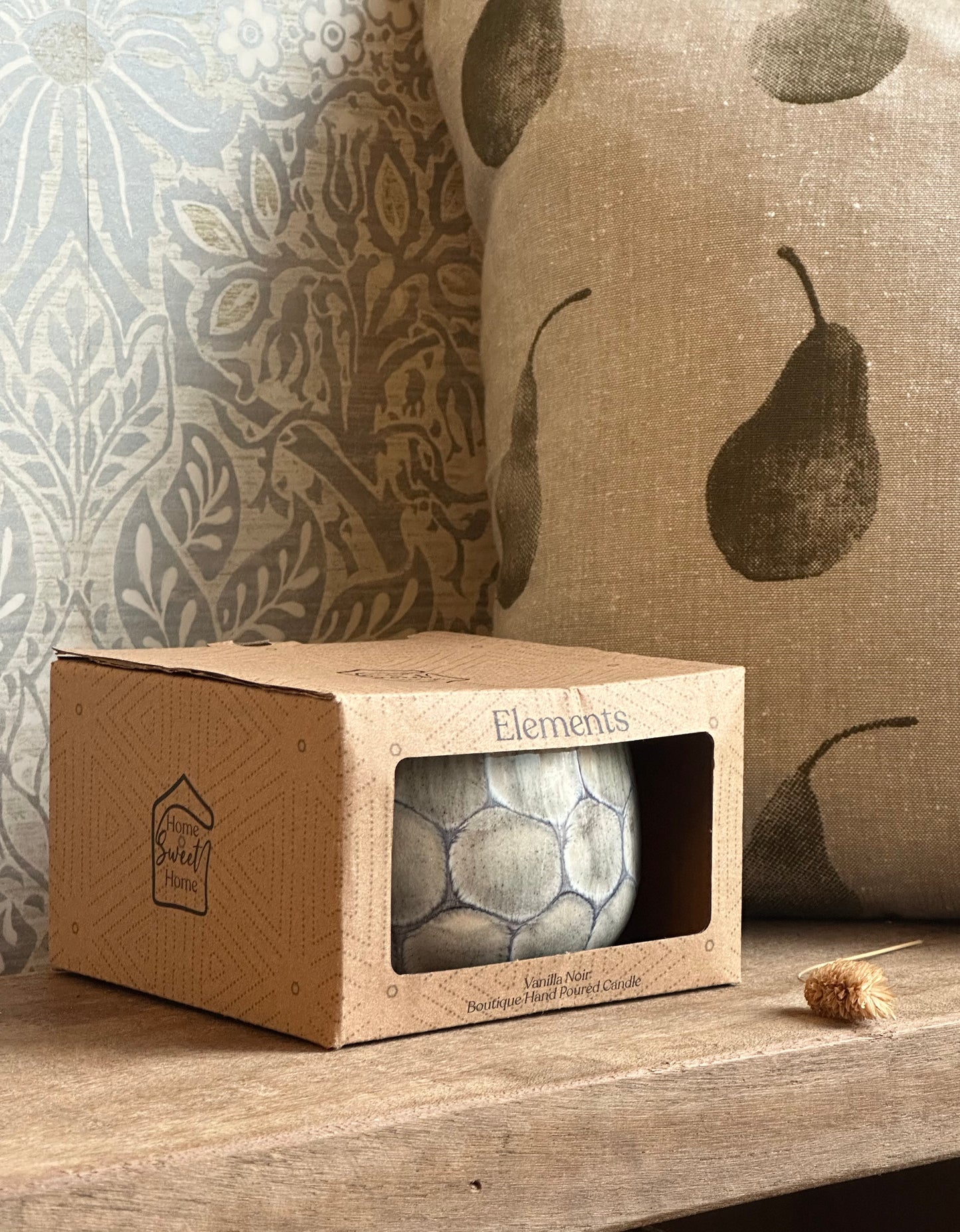 Vanilla Grey Reactive Glaze Ceramic Candle