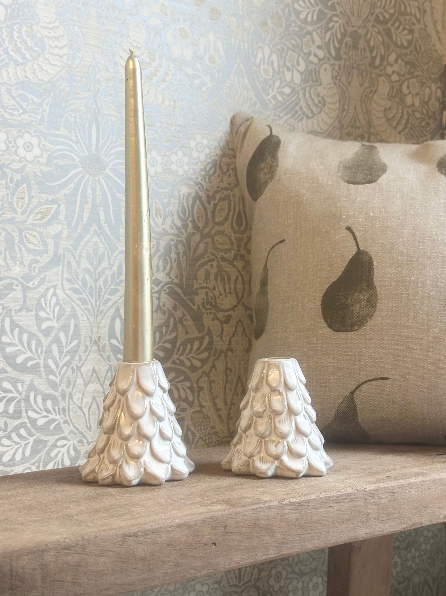 Christmas Tree Candle Stick Holders-Set of Two