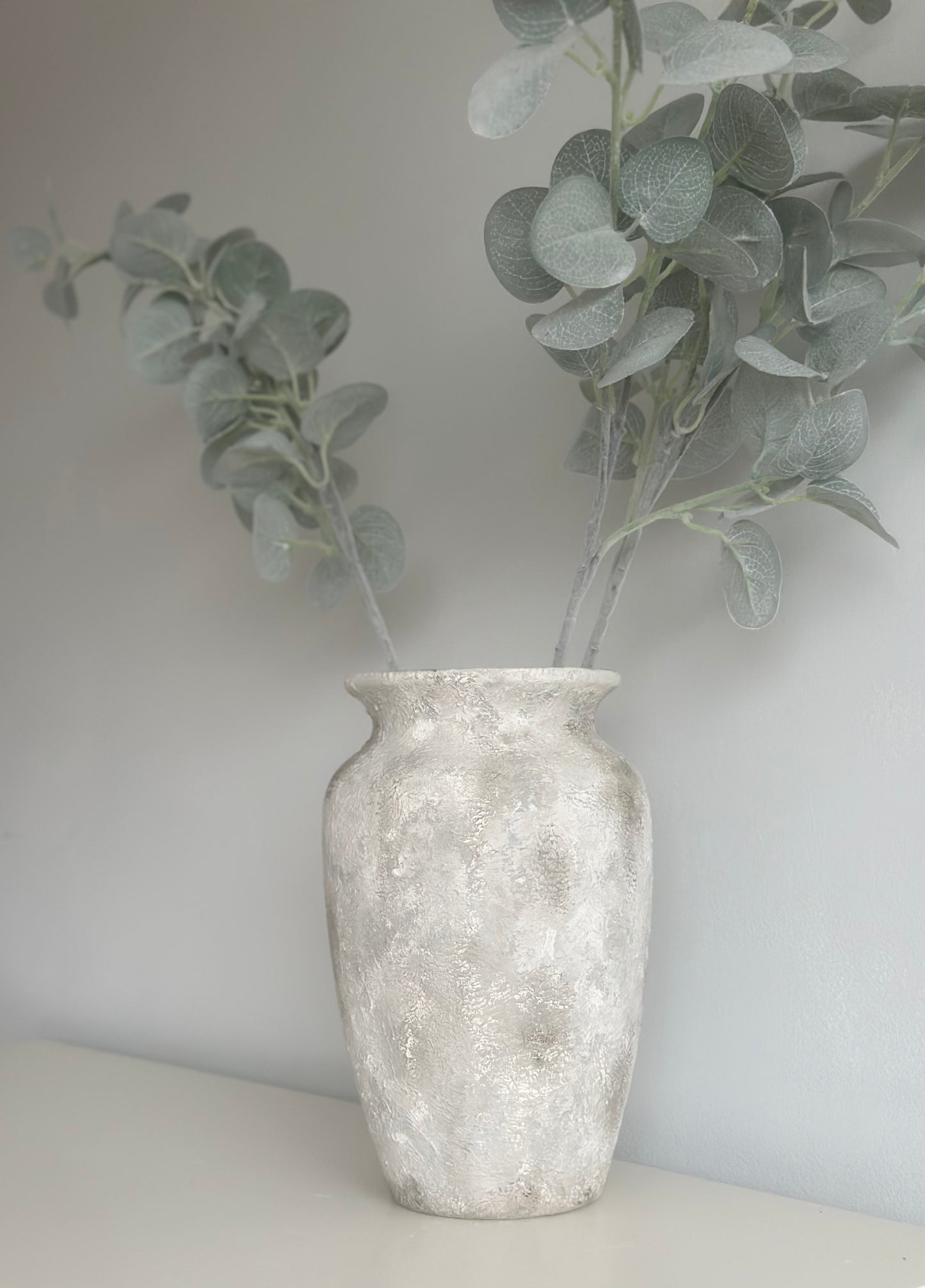 Contemporary Cream and Beige Vase