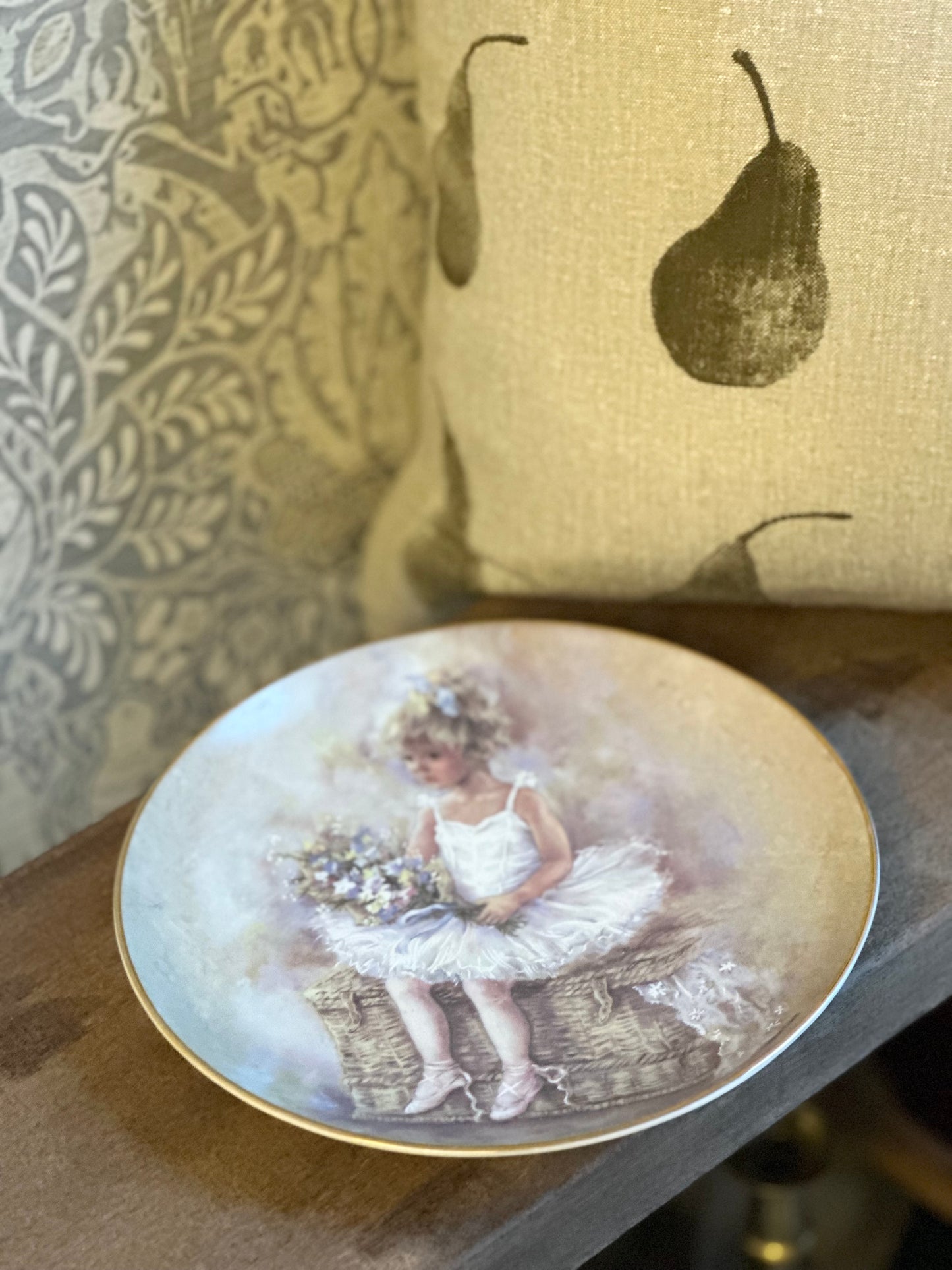 Vintage Pretty Ballerina Plate