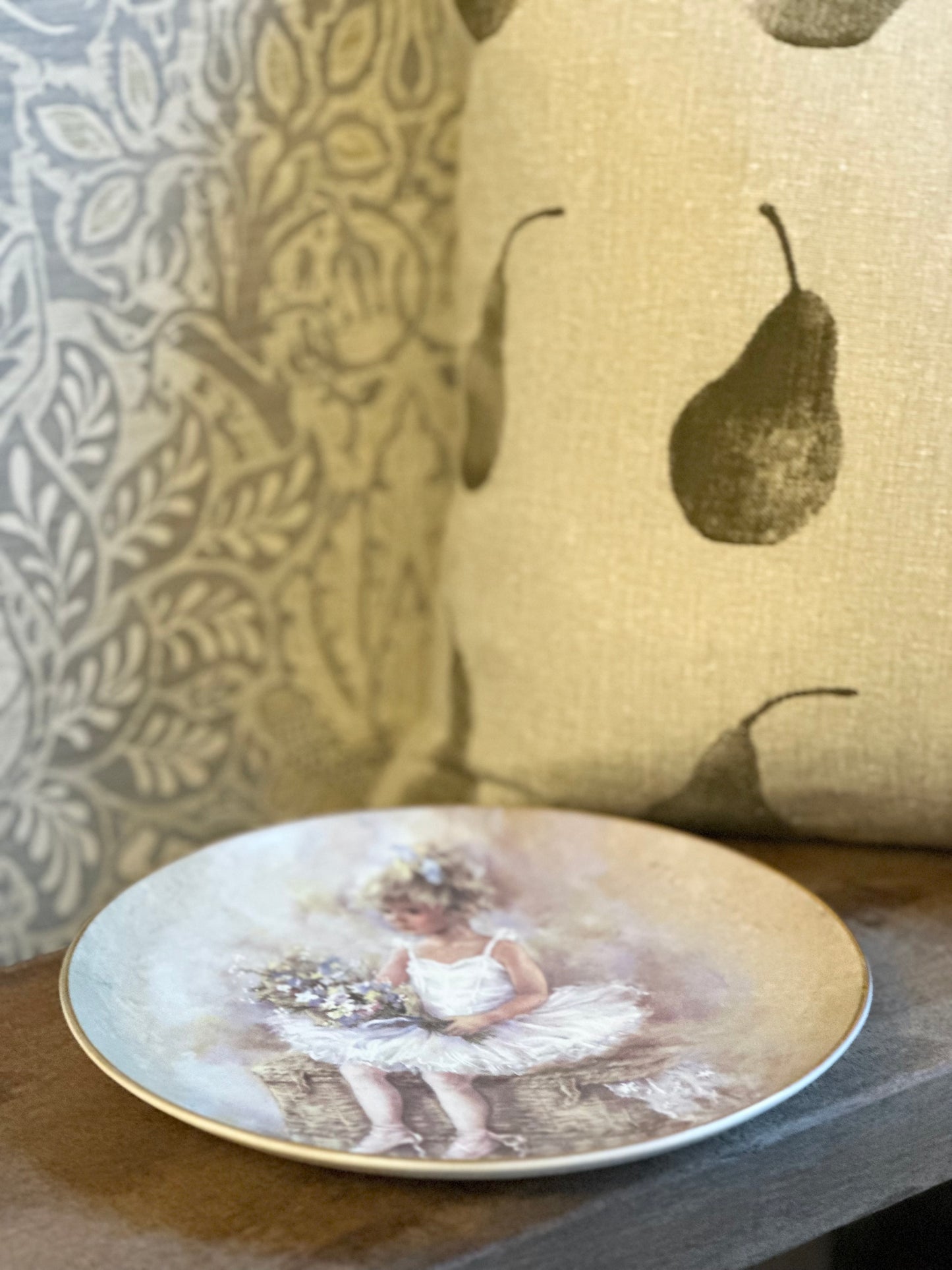 Vintage Pretty Ballerina Plate