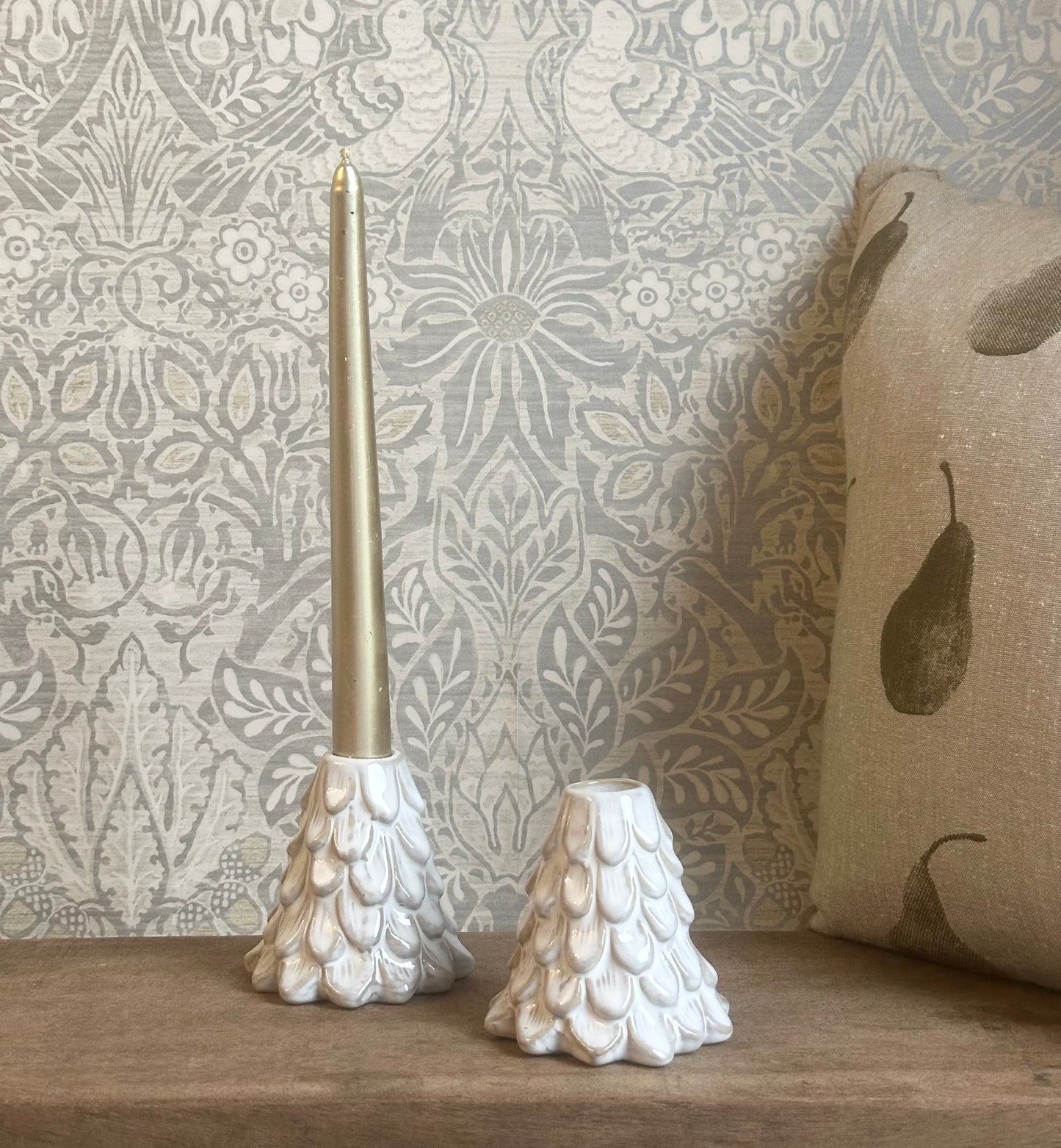 Christmas Tree Candle Stick Holders-Set of Two