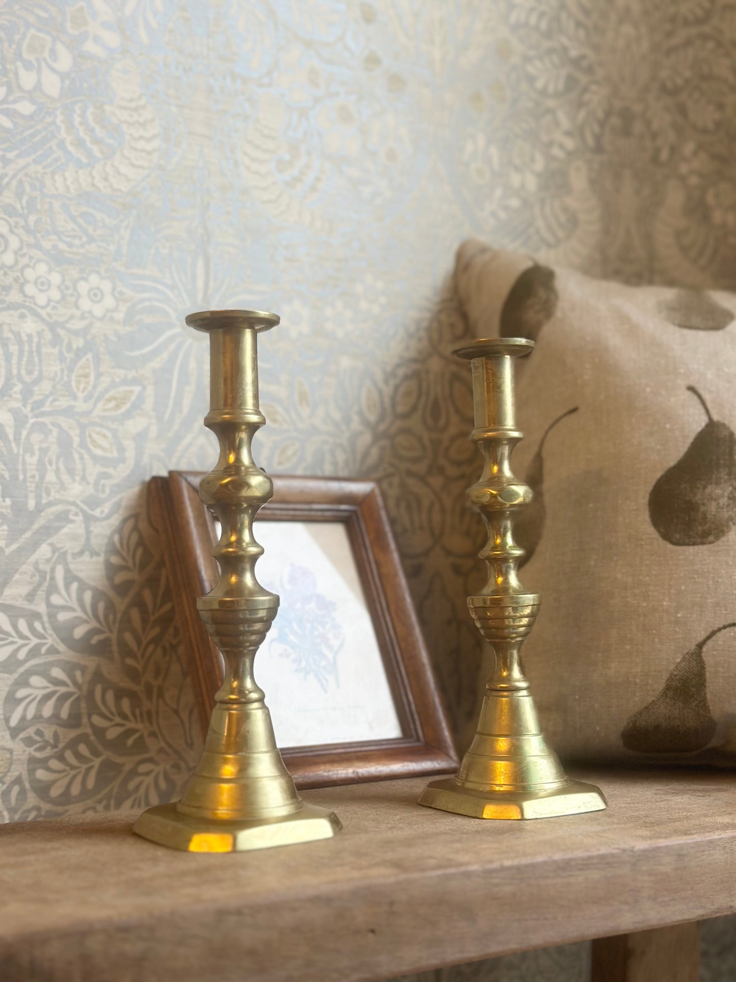 Vintage Brass Candle Holders