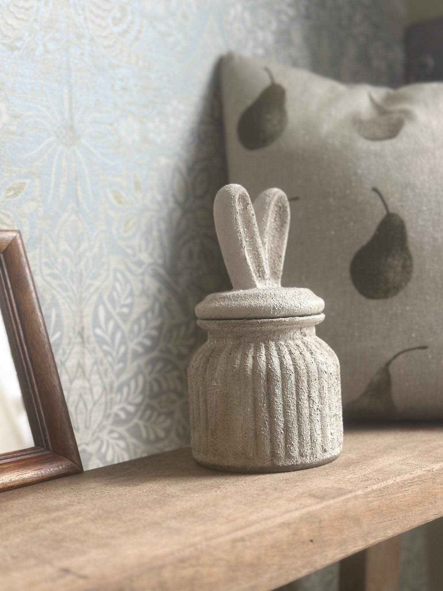 Rustic Bunny Ears Sweetie Jar