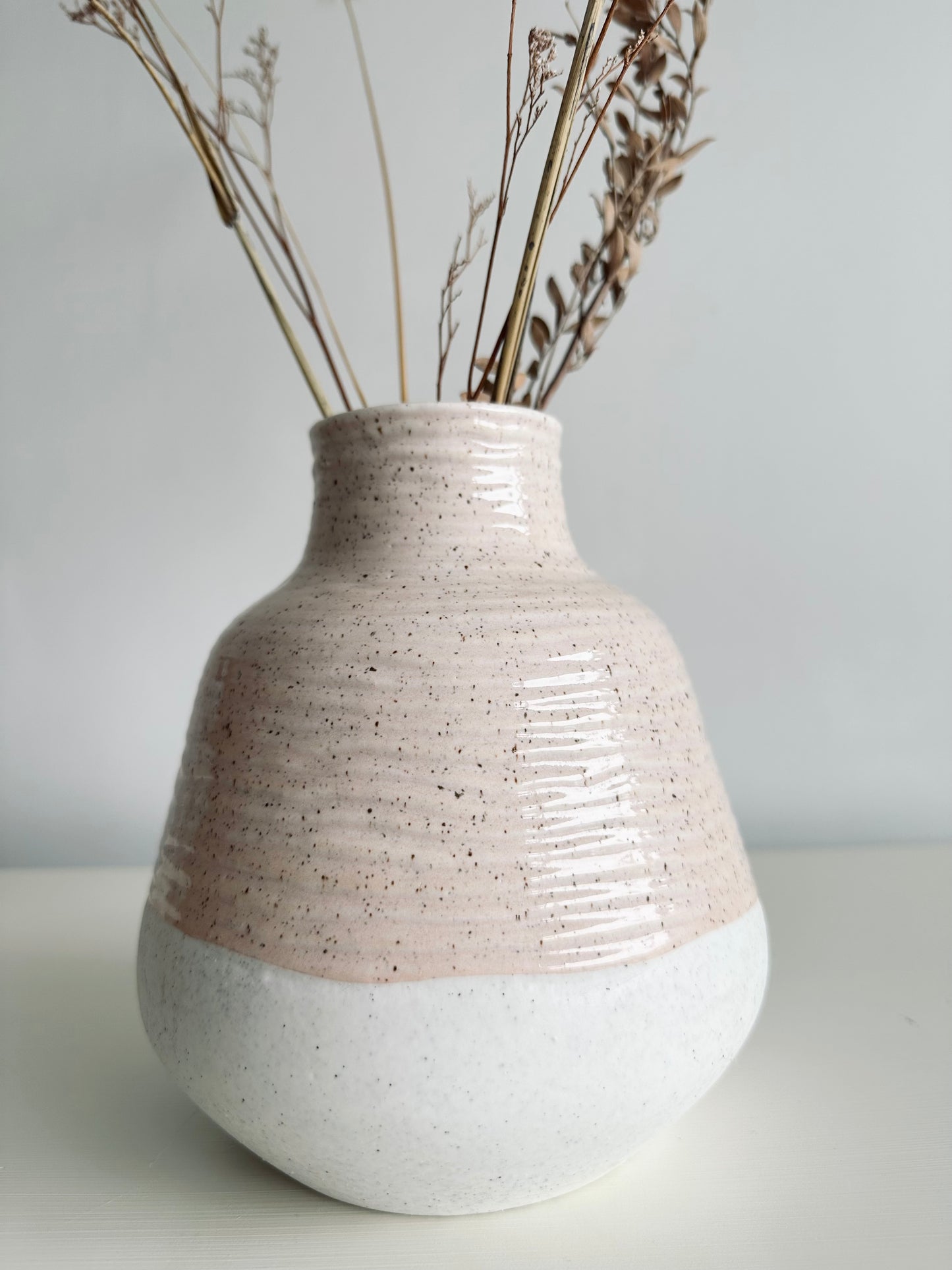 Set of Speckled Vases