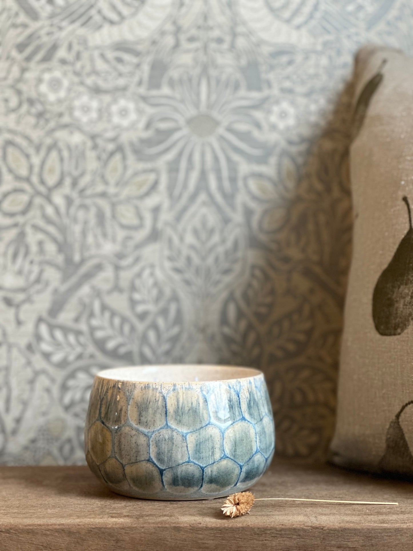 Linen Fresh Reactive Glaze Ceramic Candle