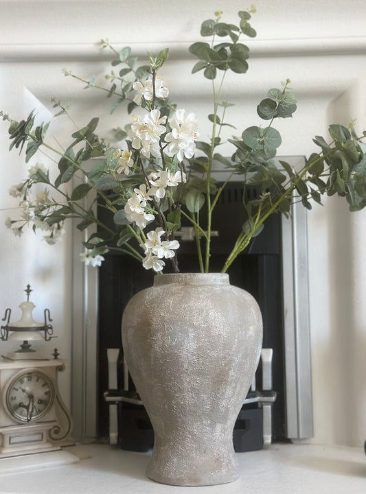 Beige Rustic Vase