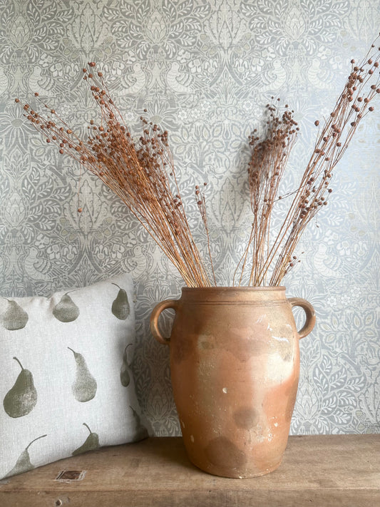 Large French Terracotta Confit Pot