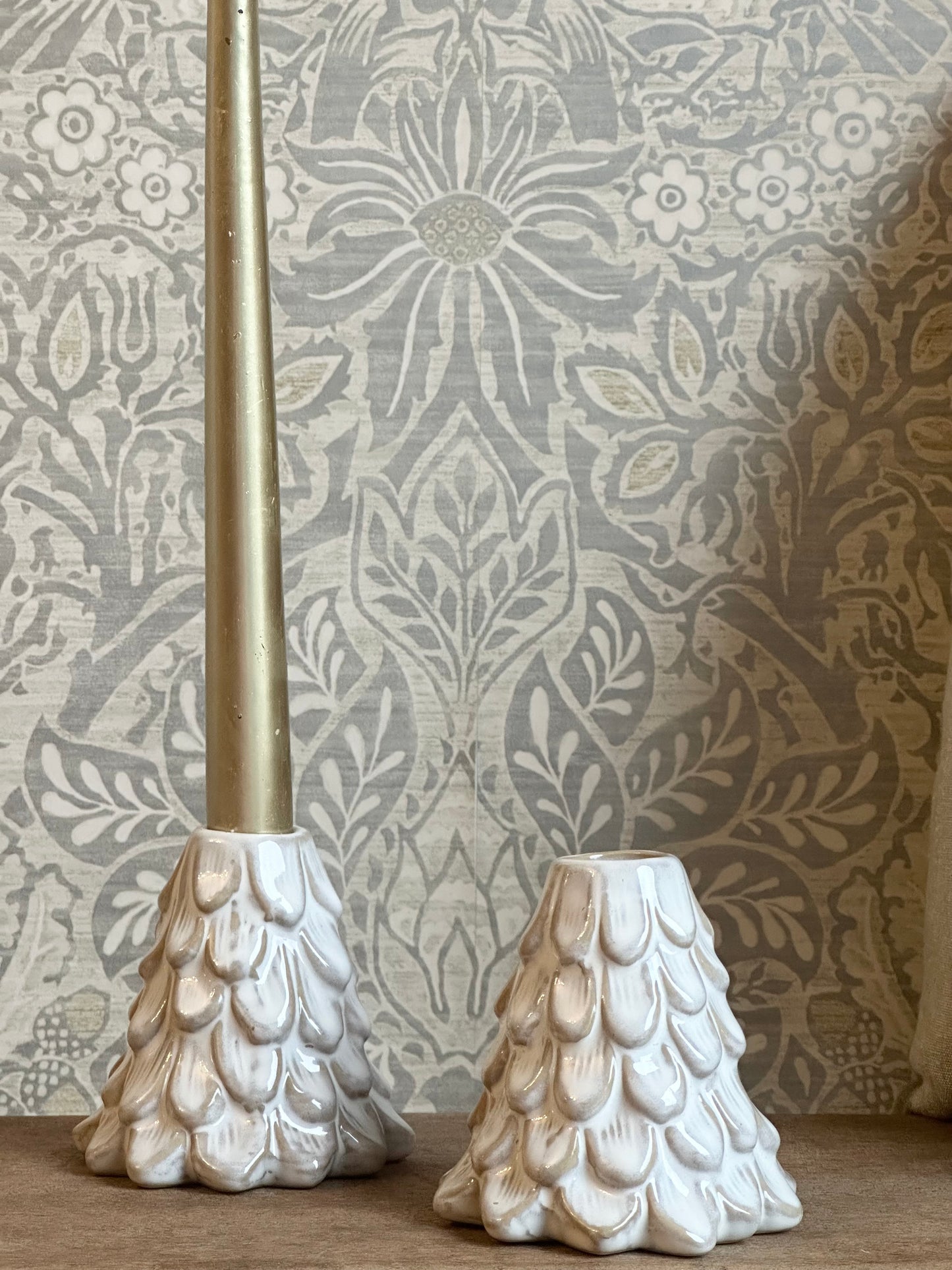 Christmas Tree Candle Stick Holders-Set of Two