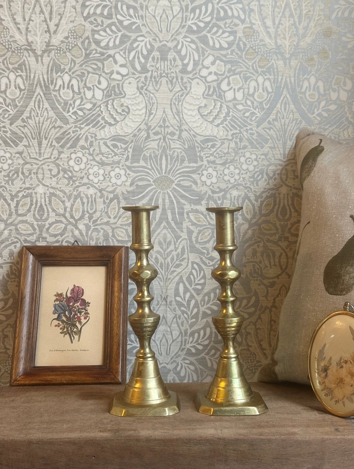 Vintage Brass Candle Holders