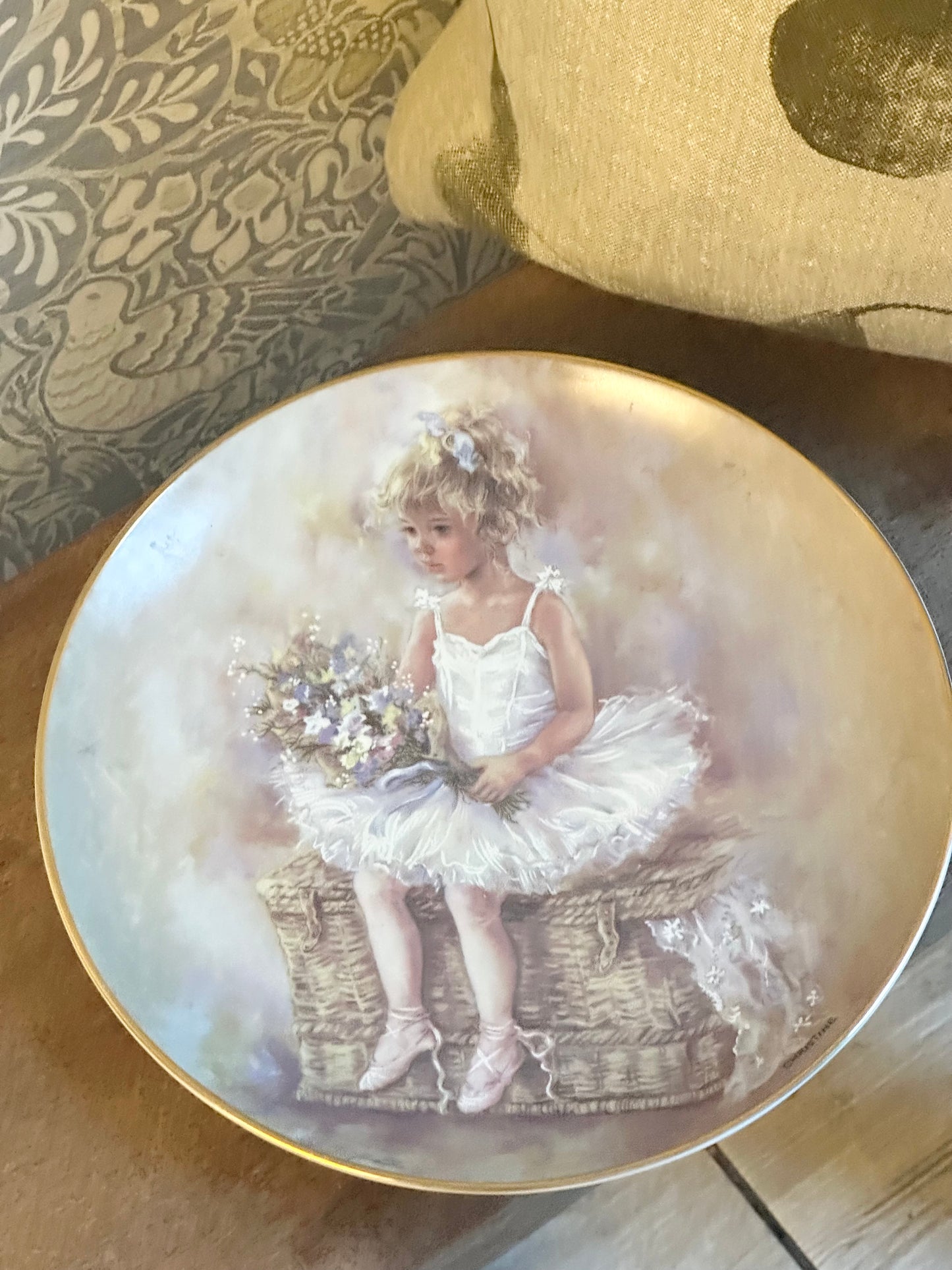 Vintage Pretty Ballerina Plate