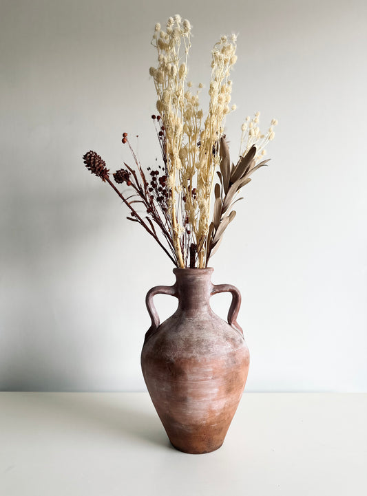 Rustic Terracotta Urn Vase