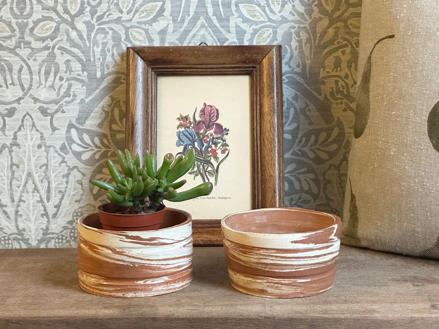 Set of Two Terracotta Pots