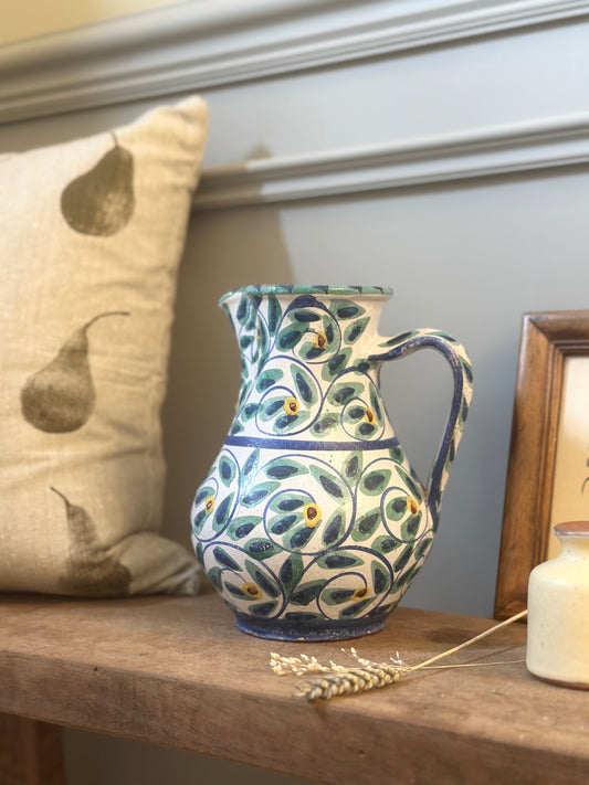 Hand Painted Vintage Pottery Vase