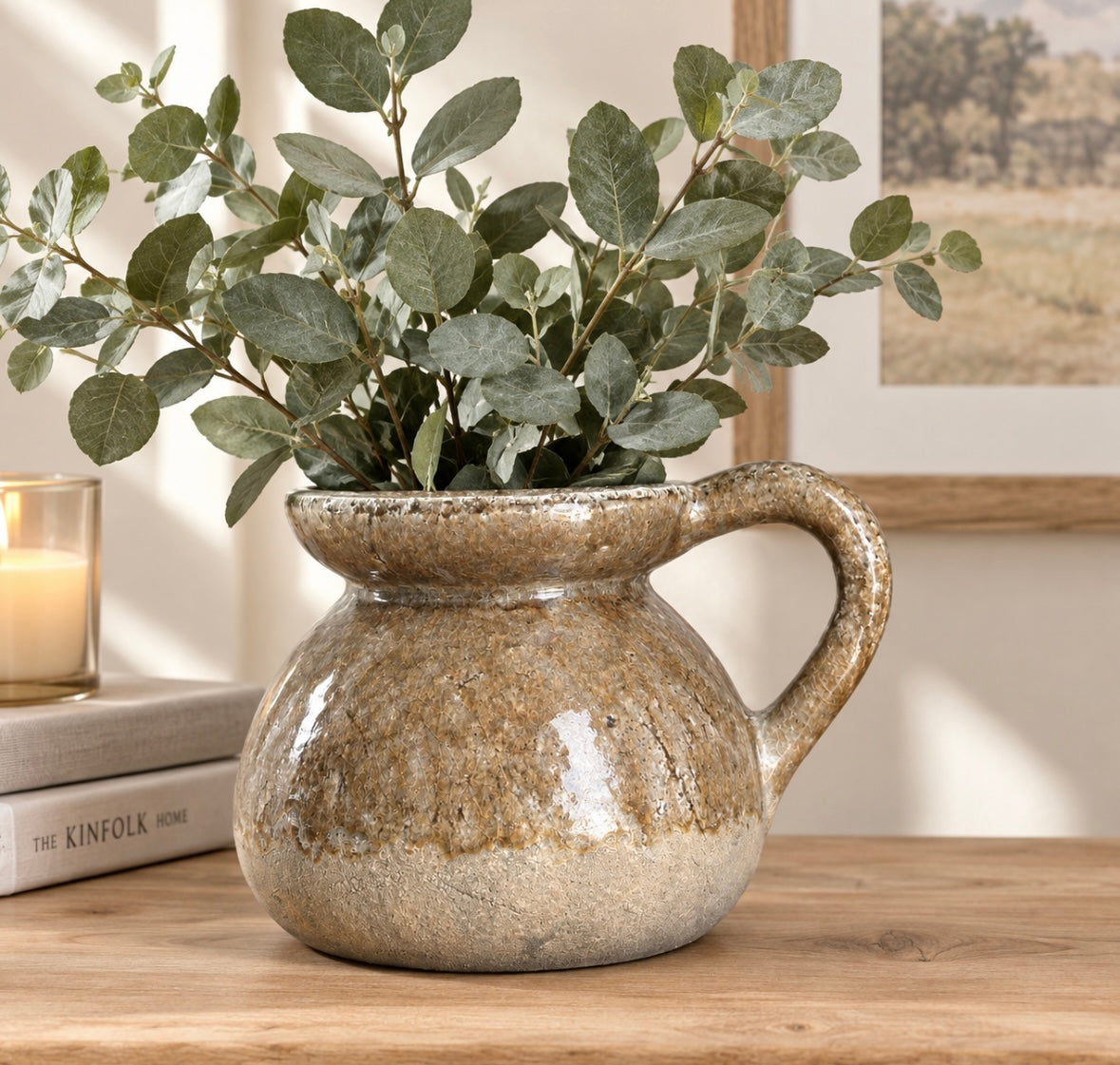 Rustic Vintage Style Jug Vase