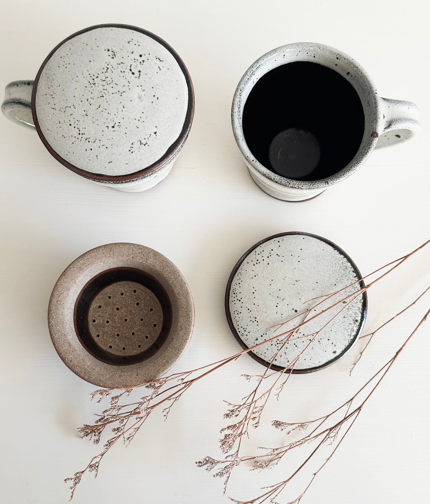 Chai Cup and Strainer Set-Tawny
