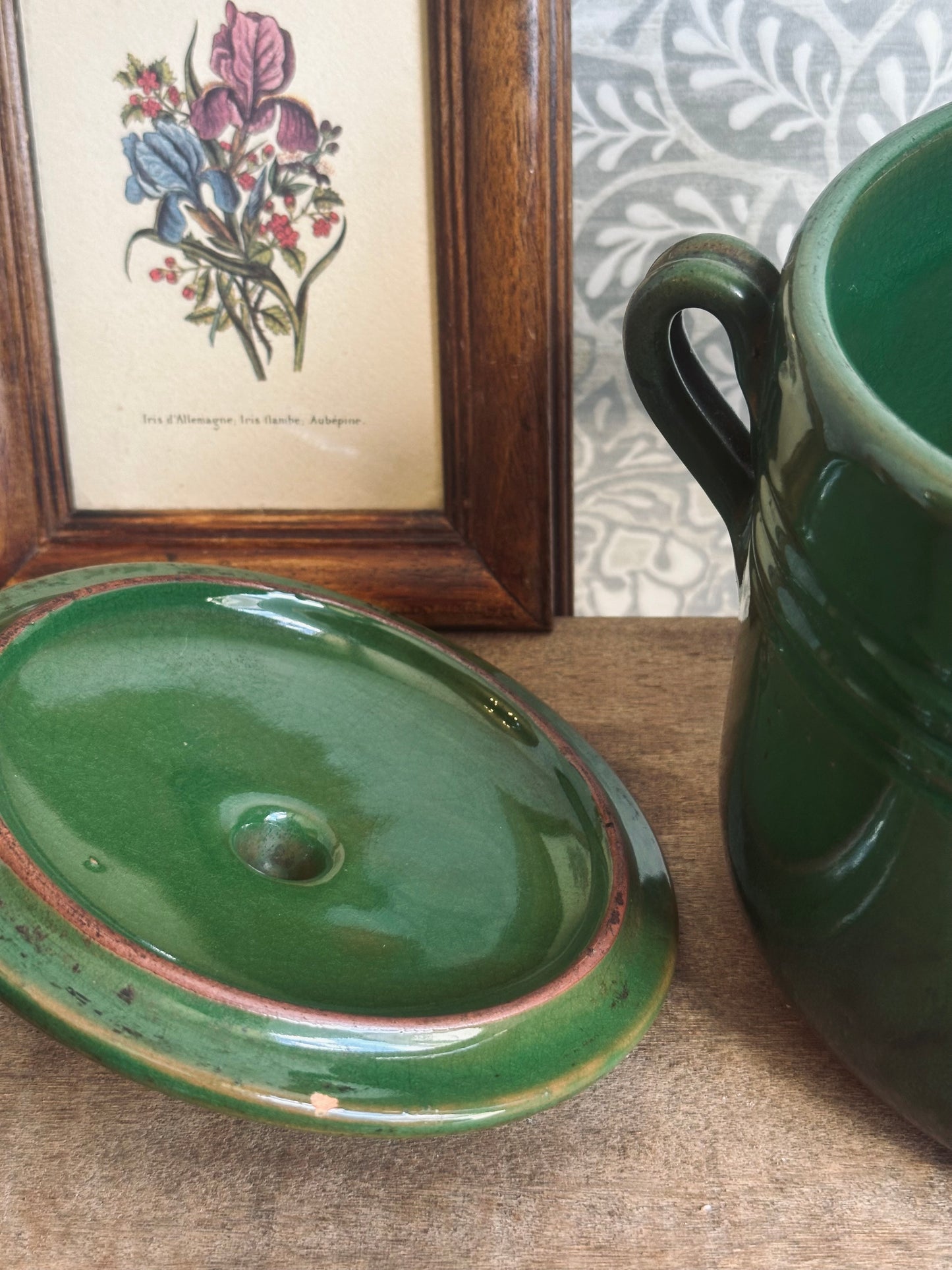 Vintage French Terracotta Cooking Pot