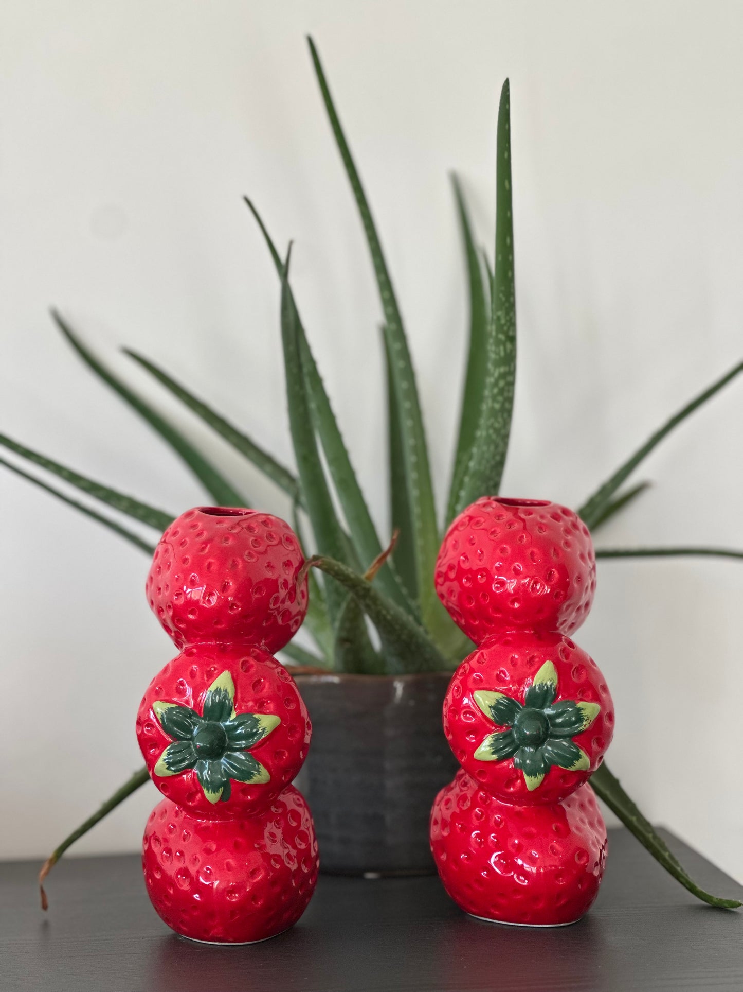 Strawberry Candle Stick Holders