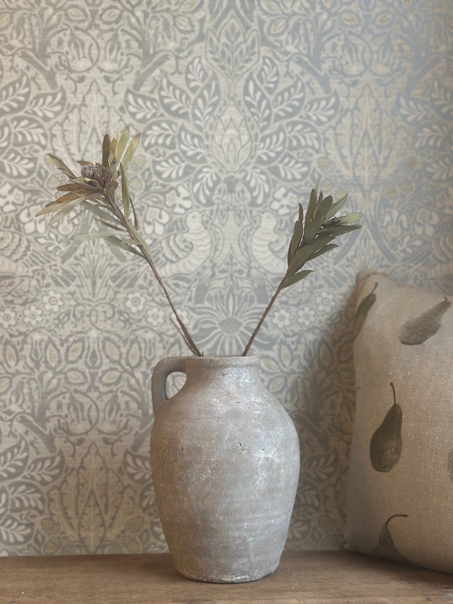 Rustic Medium Stone Jug Vase