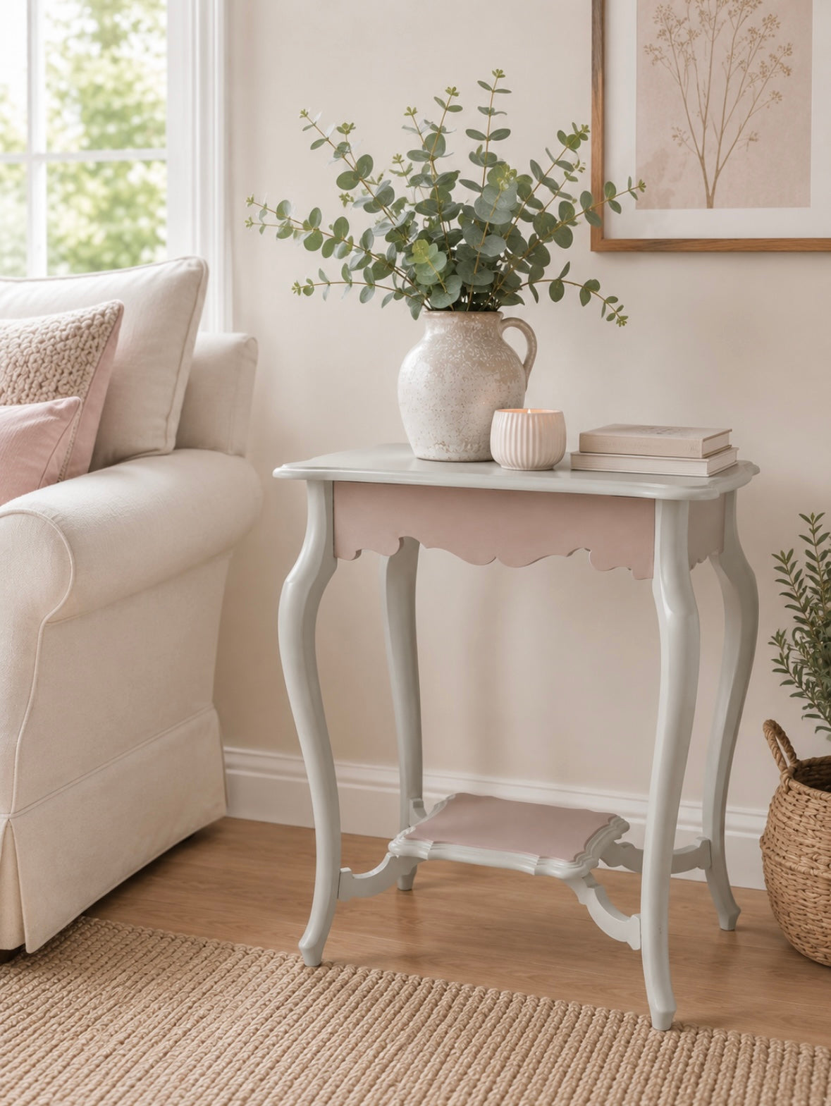 Pretty Pink Side Table