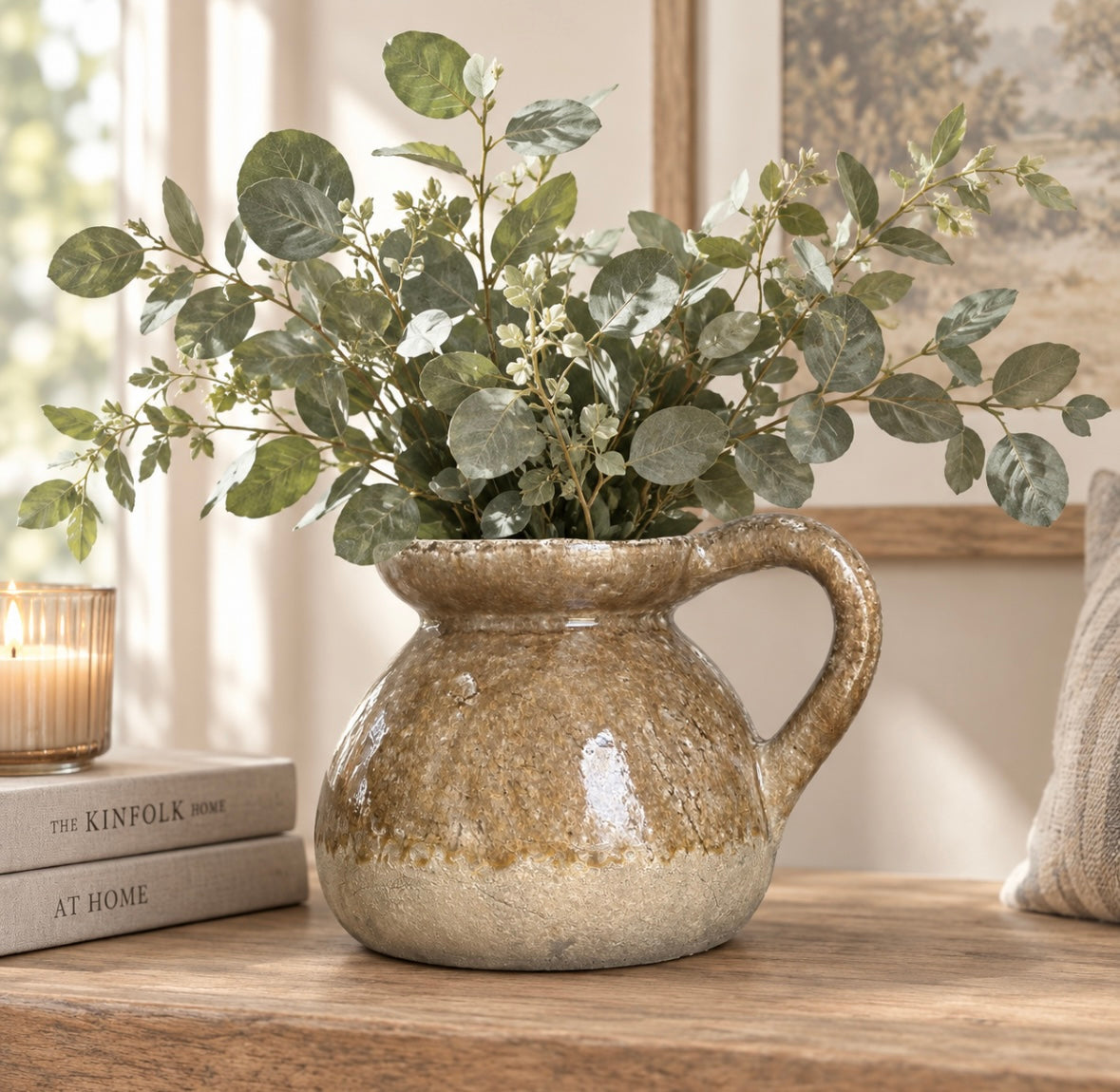 Rustic Vintage Style Jug Vase