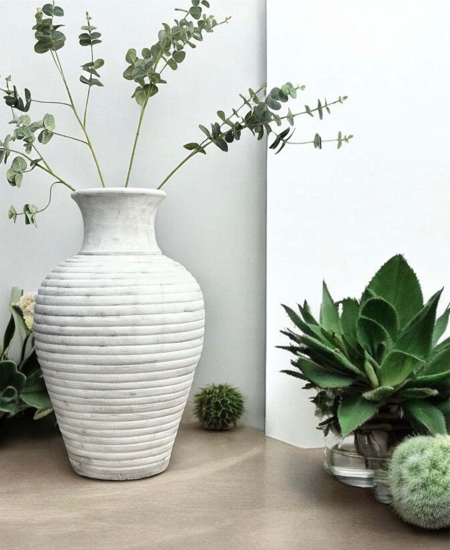 Contemporary White Vase